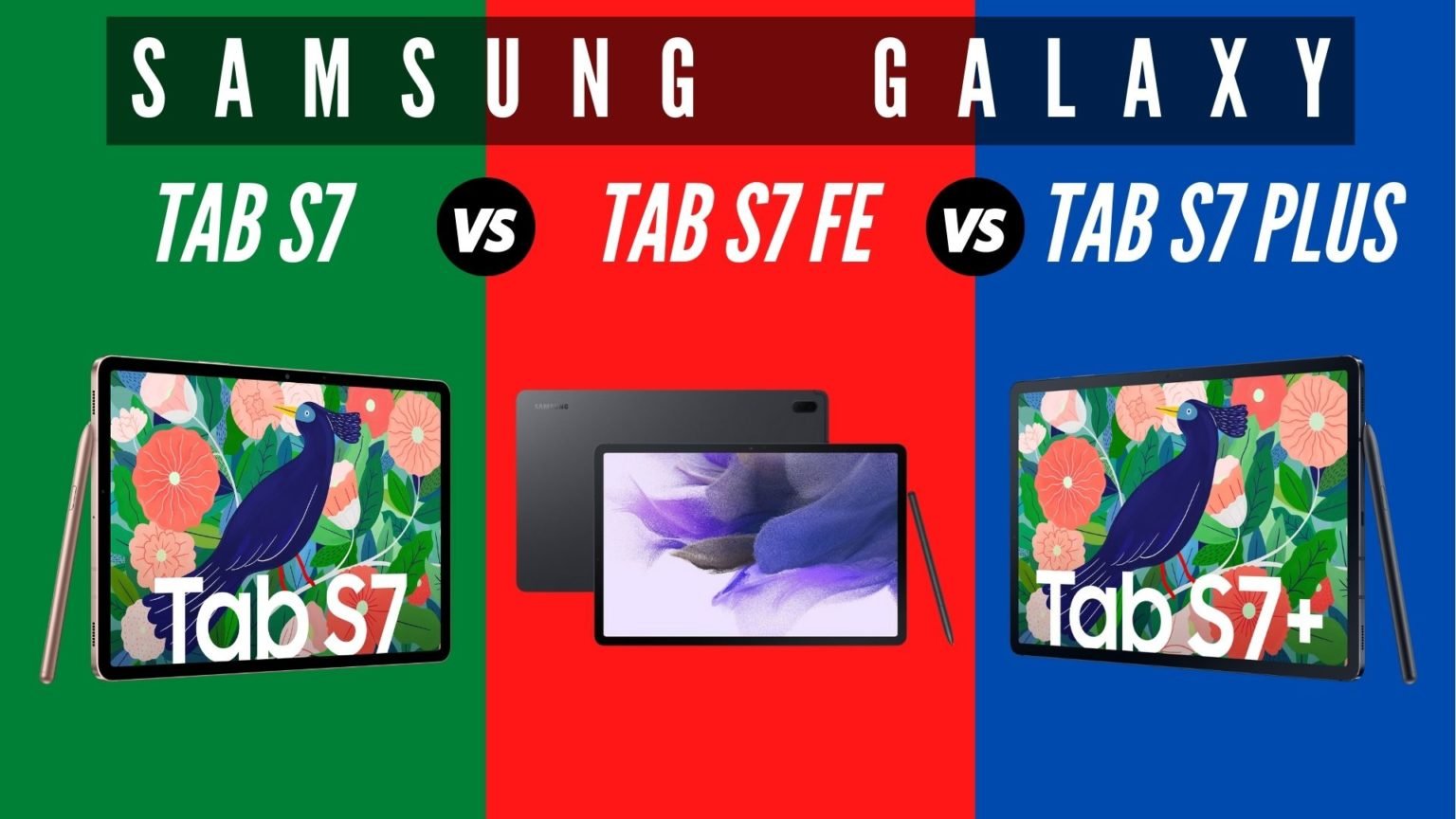 Samsung Galaxy Tab S7 vs S7 Plus vs S7 FE Which is Better?